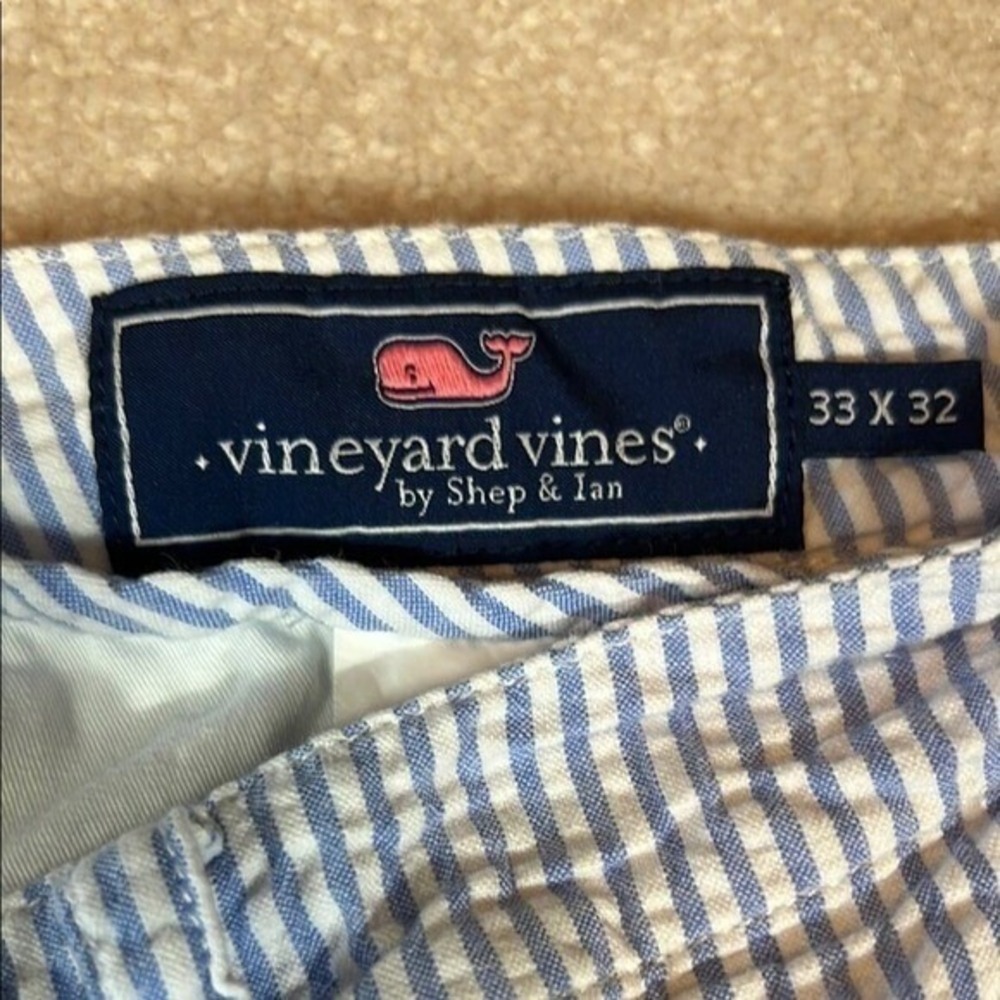 Vineyard Vines Blue and White Chinos‎ 33 x 32 Slim Fit Club Pant